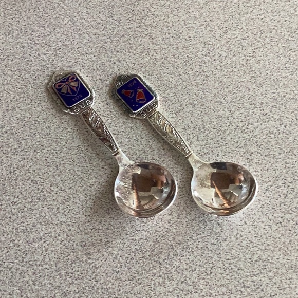 Set of Danish Christmas Spoons 1969 - 1977 ๐ฉ๐ฐ - Picture 8 of 11